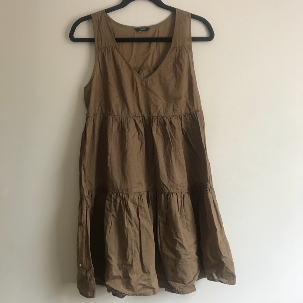 J. Crew brown/tan sundress